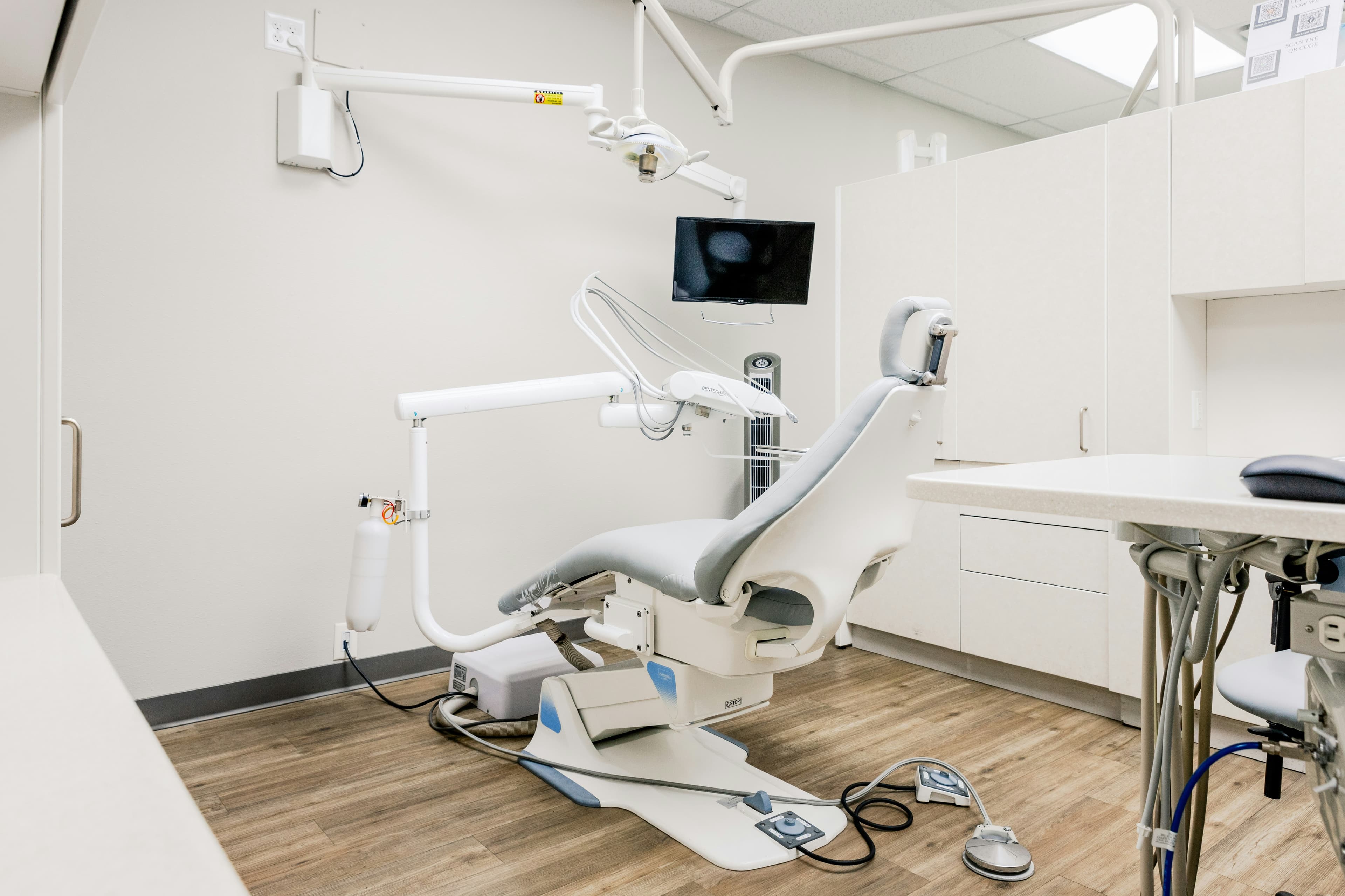 Interior of a clean, welcoming dental clinic room